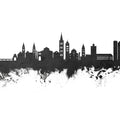 Zadar Croatia Skyline Black & White Mural Wallpaper - pure wallpaper artwork