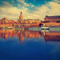 Dresden Reflecion in Elbe River Mural Wallpaper - pure wallpaper artwork