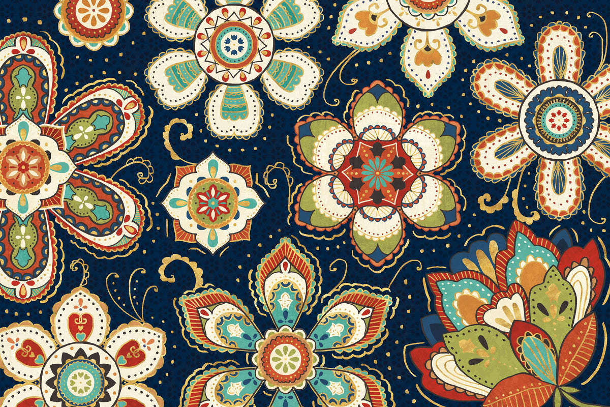 La Vida Flowers Mural Wallpaper - pure wallpaper artwork