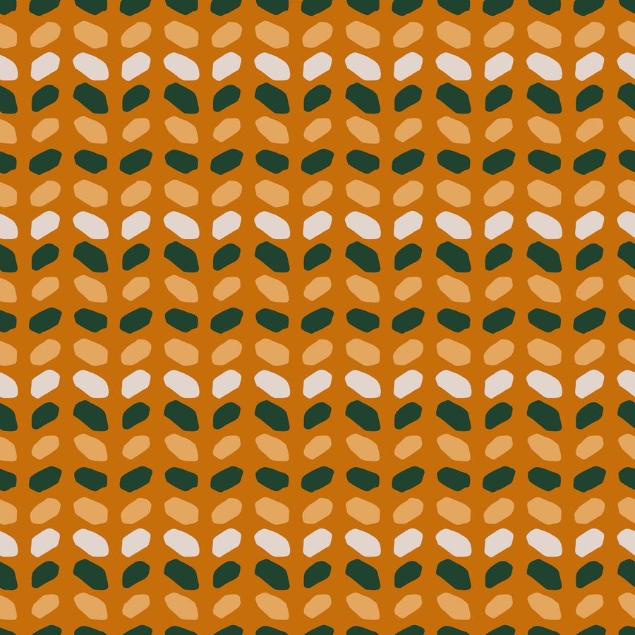 Orange Connection Mural Wallpaper