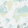 World Map - Marie Mural Wallpaper - pure wallpaper artwork