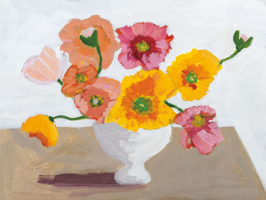 Sorbet Flowers Mural Wallpaper