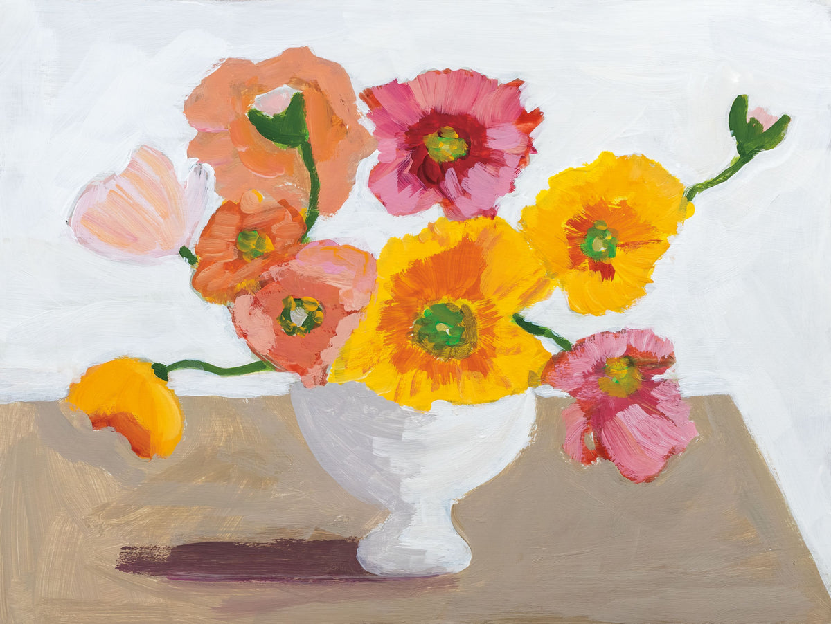 Sorbet Flowers Mural Wallpaper - pure wallpaper artwork