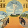 Greetings From Yellowstone Mural Wallpaper - pure wallpaper artwork