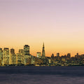 Sunset Metropolis Mural Wallpaper - Red Tone - pure wallpaper artwork