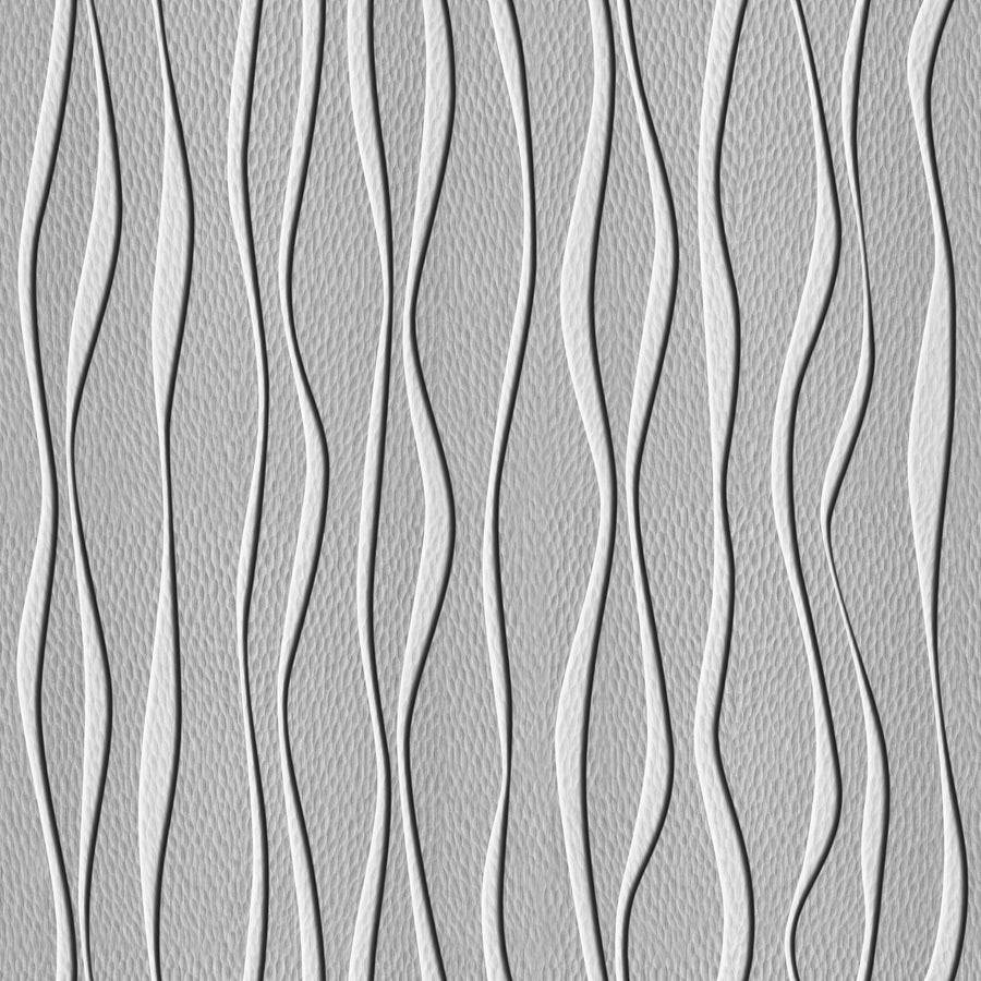 Swaying Lines, Gray Mural Wallpaper