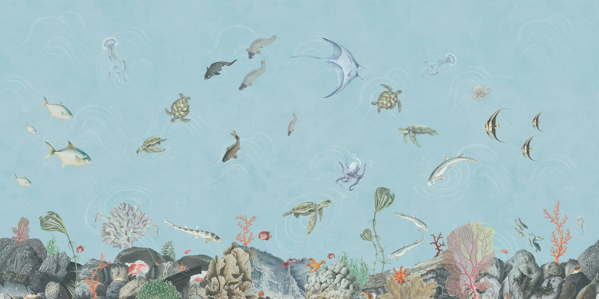 Great Reef, Ocean Mural Wallpaper - pure wallpaper artwork