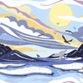 Coastal Apricity, Pewter Mural Wallpaper - pure wallpaper artwork