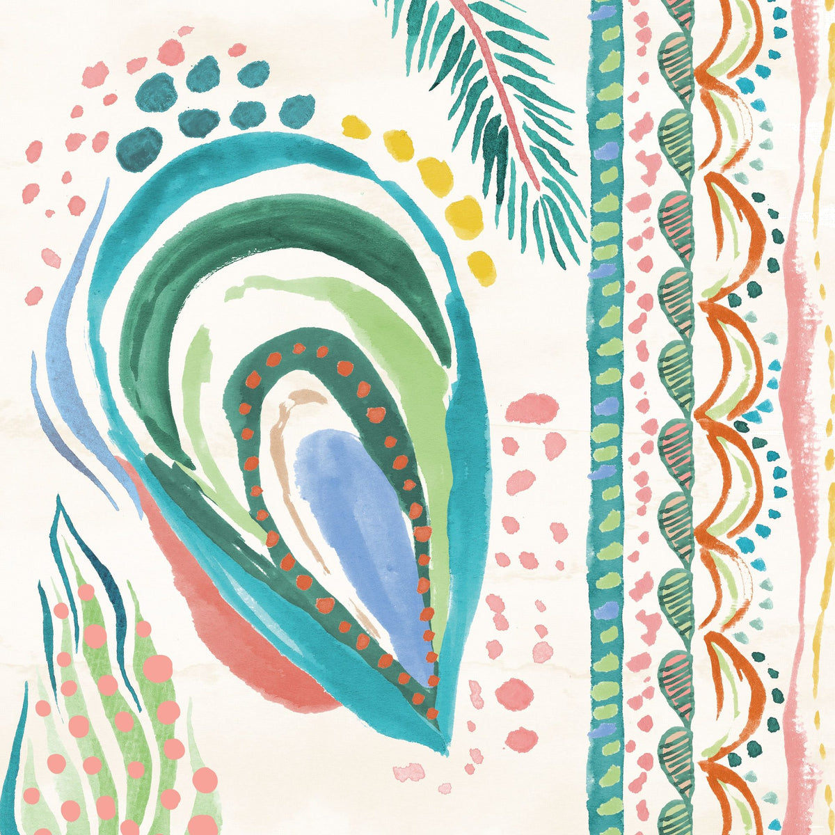 Coastline III Mural Wallpaper - pure wallpaper artwork