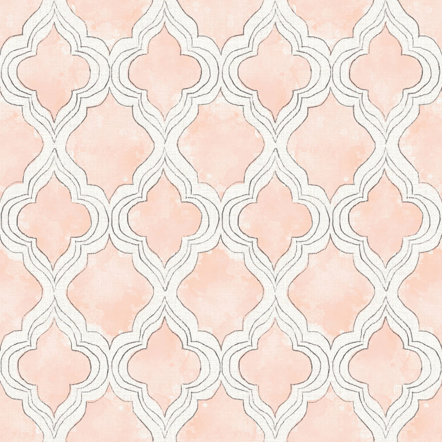 Organic Lines Beige Mural Wallpaper