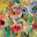 Vivid Coral Floral I Mural Wallpaper - pure wallpaper artwork
