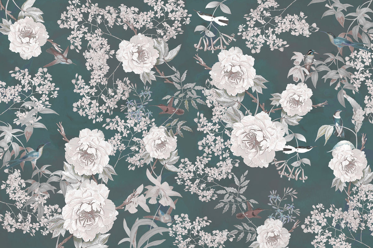 Birds of Eden Mural Wallpaper - Edition 3 - pure wallpaper artwork