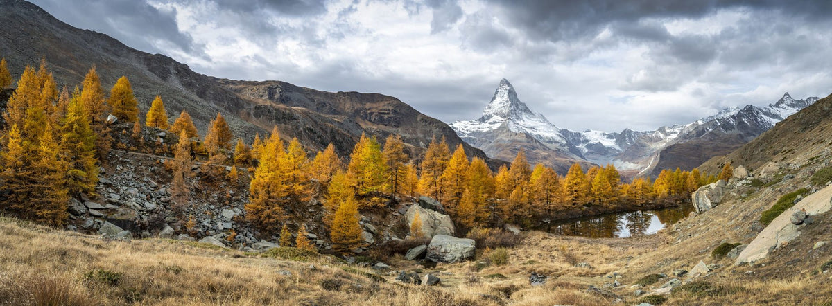 Matterhorn Fall Mural Wallpaper - pure wallpaper artwork