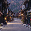 Narai-juku Streets Mural Wallpaper - pure wallpaper artwork