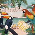 Welcome to Paradise Mural Wallpaper - pure wallpaper artwork