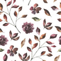 Orange and Purple Garden Mural Wallpaper - pure wallpaper artwork