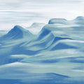 Oil Mountain, Blues Mural Wallpaper - pure wallpaper artwork