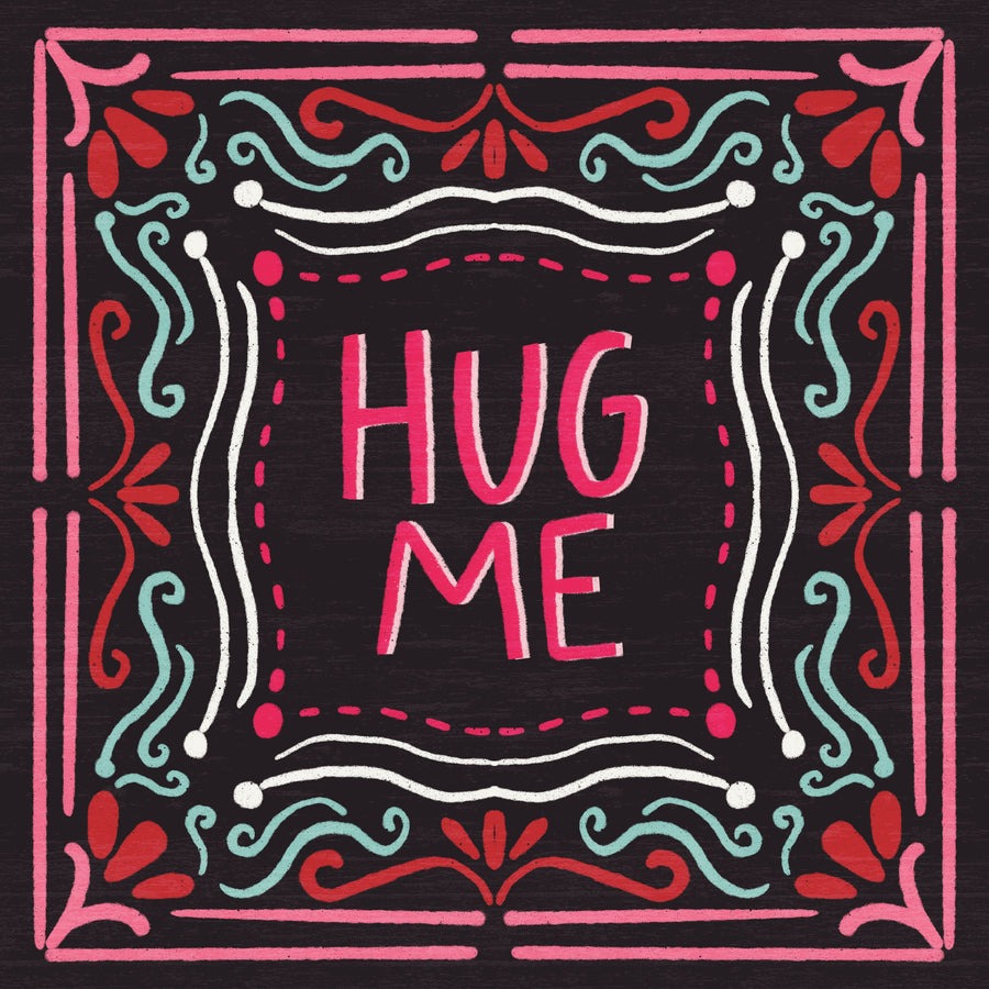 Love Sentiments Hug Me Mural Wallpaper
