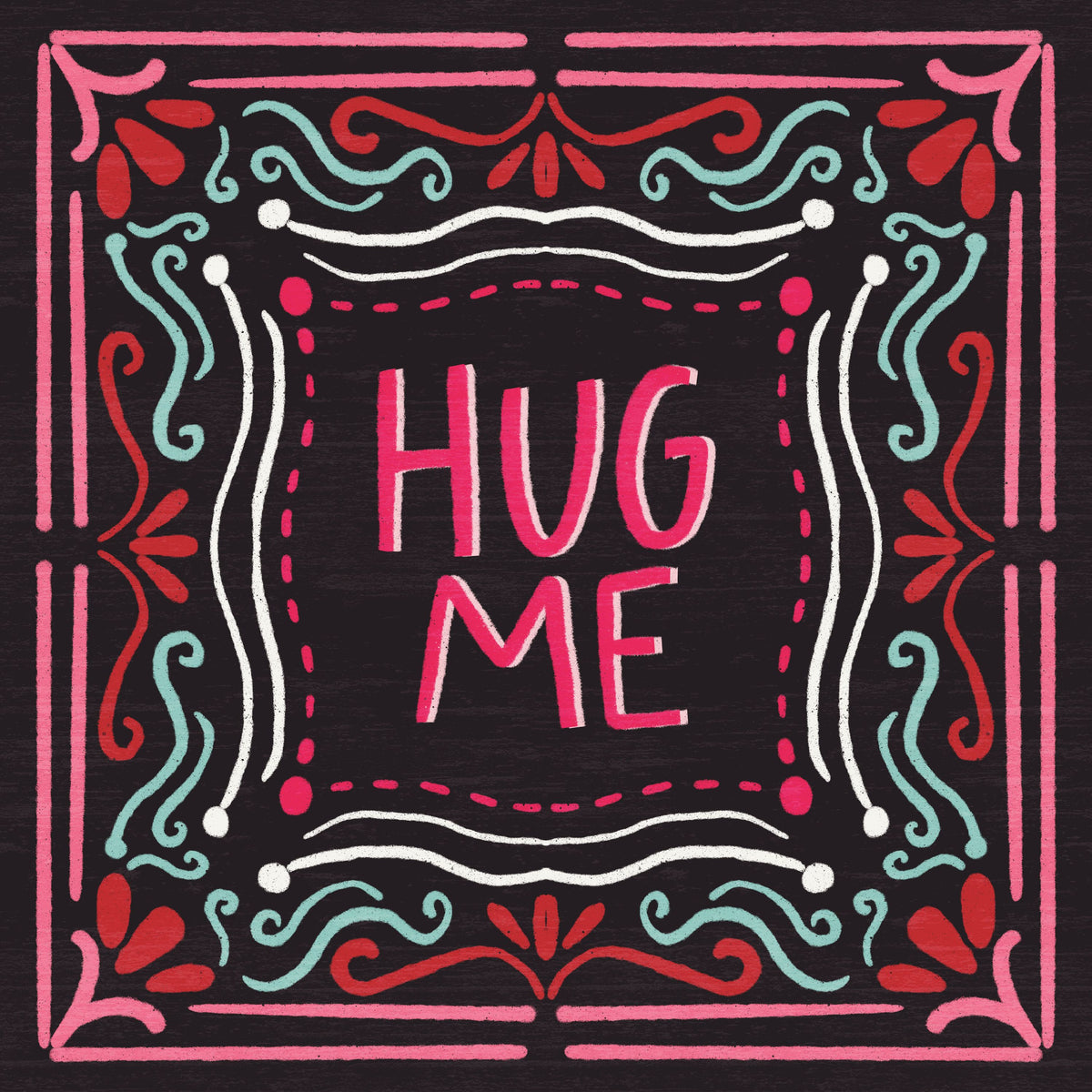 Love Sentiments Hug Me Mural Wallpaper - pure wallpaper artwork