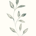 Linen Leaves I Mural Wallpaper - pure wallpaper artwork