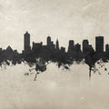 Memphis Tennessee Skyline Concrete Mural Wallpaper - pure wallpaper artwork