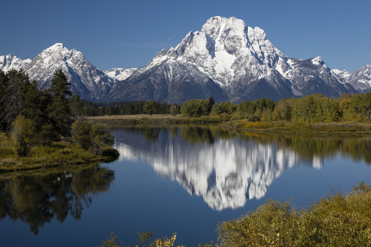 Mountain Mirror Lake Mural Wallpaper - pure wallpaper artwork