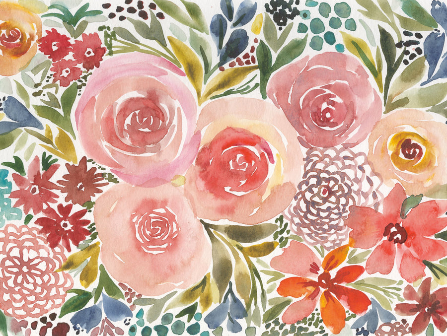 Floral Focus Mural Wallpaper