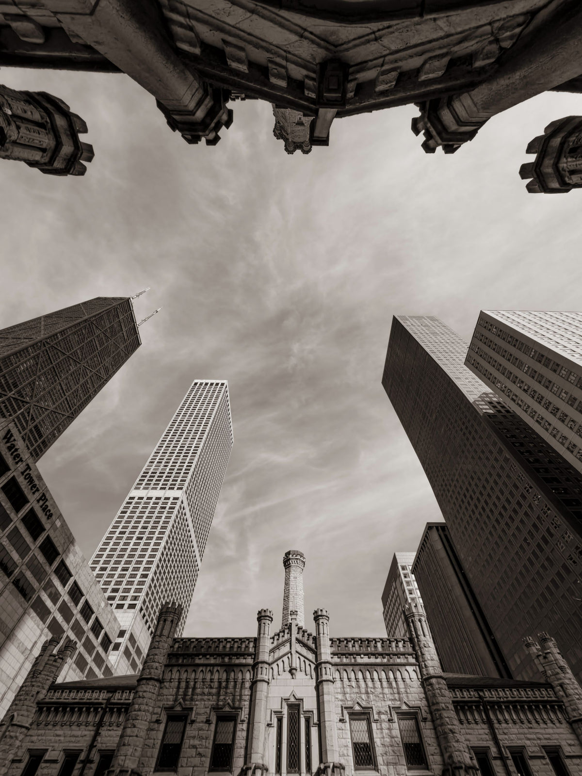Chicago Skyline V Mural Wallpaper - pure wallpaper artwork