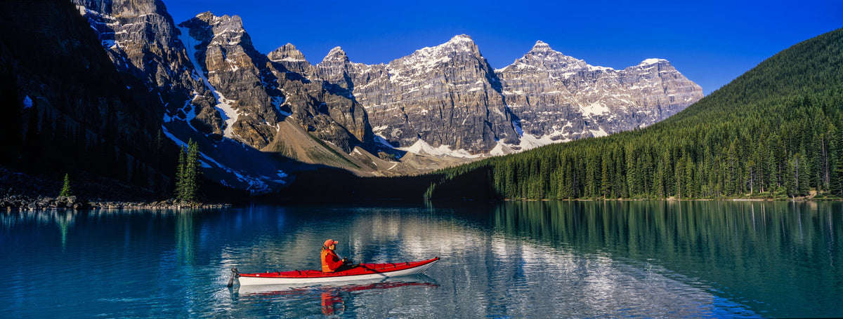 Moraine Kayaker Mural Wallpaper - pure wallpaper artwork