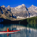Moraine Kayaker Mural Wallpaper - pure wallpaper artwork