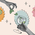 Retro Glamour Drinks Mural Wallpaper - pure wallpaper artwork