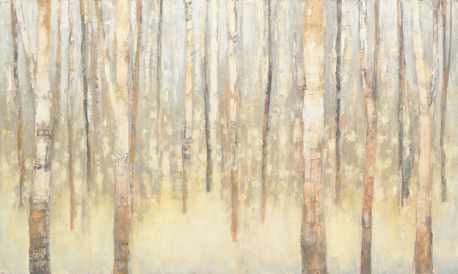 Birches in Winter Mural Wallpaper