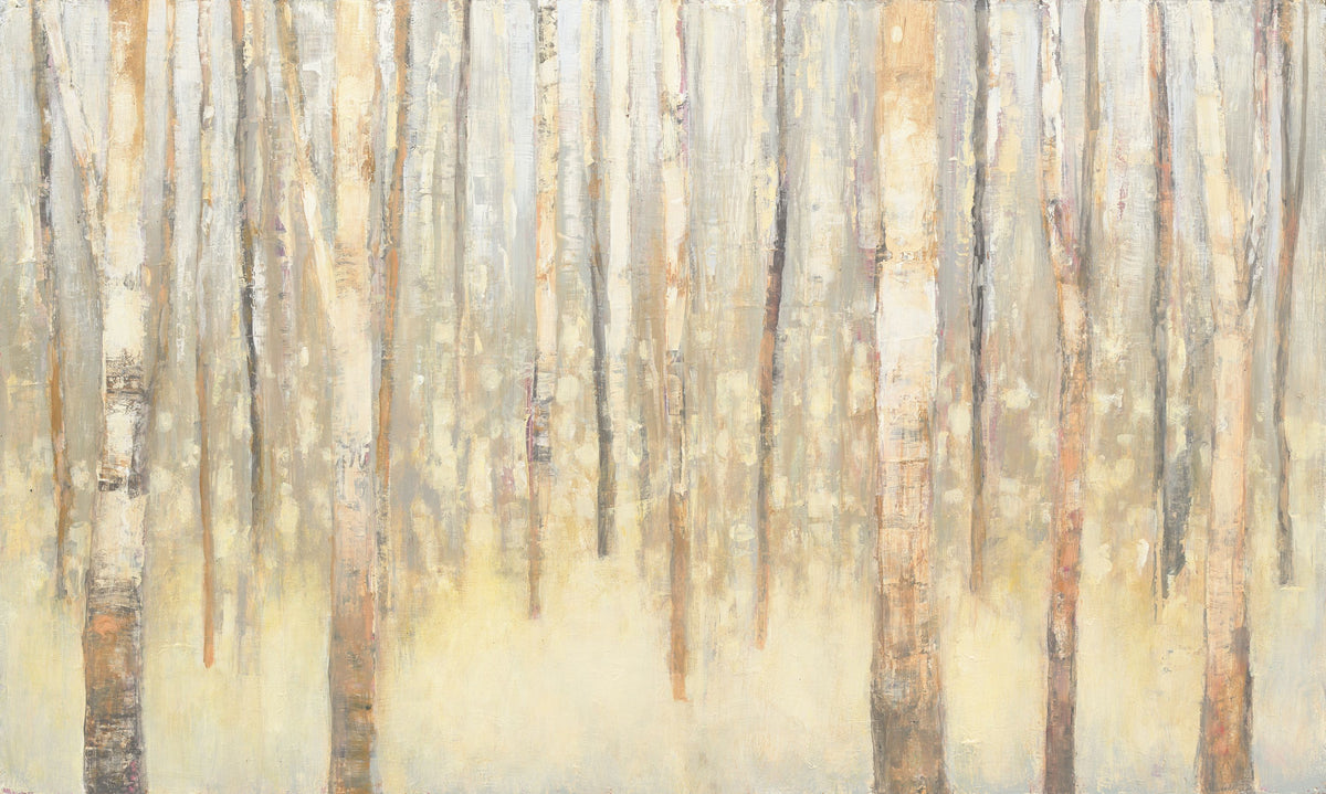 Birches in Winter Mural Wallpaper - pure wallpaper artwork