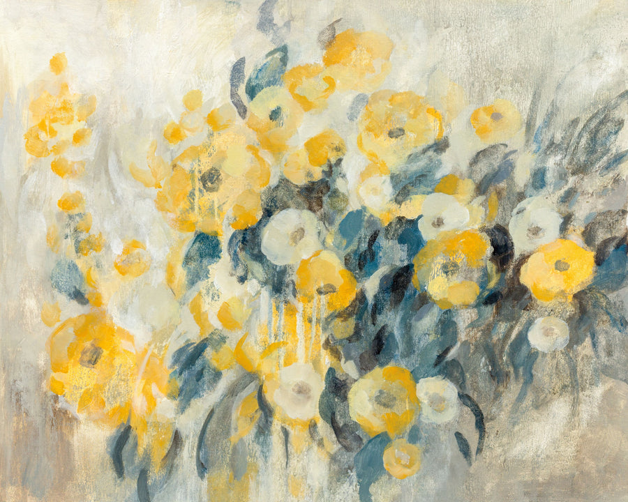 Flowers on a Rainy Day Mural Wallpaper