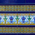 Azulejo Bloom Mural Wallpaper - pure wallpaper artwork