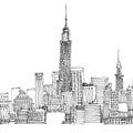 New York Skyline III Mural Wallpaper - pure wallpaper artwork