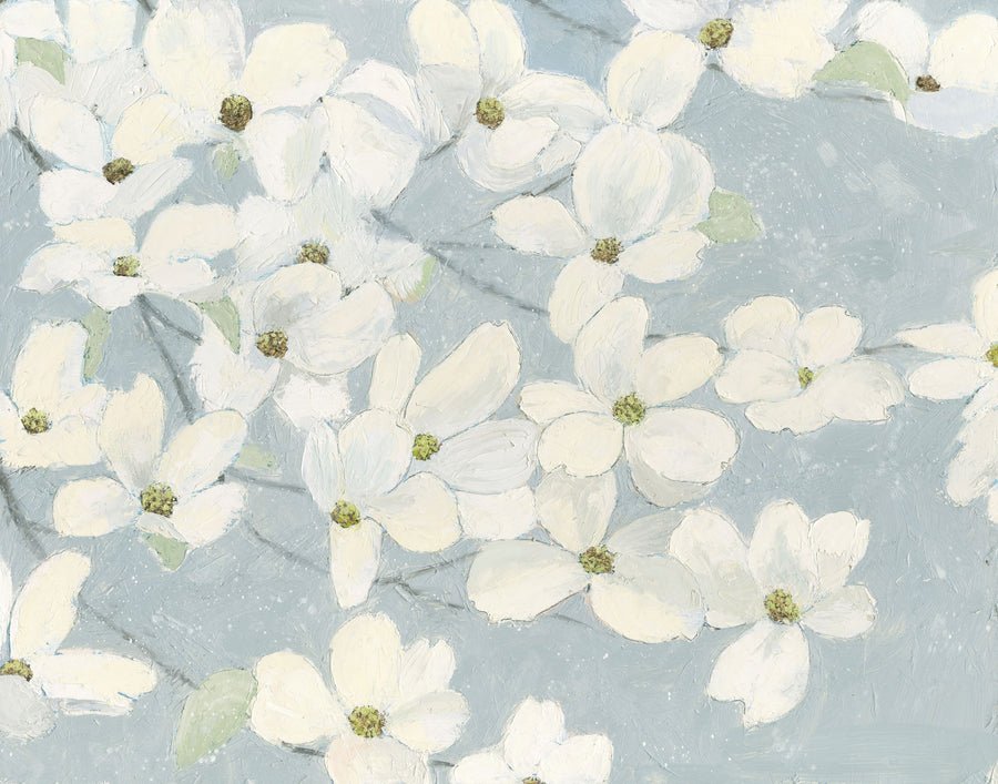 Dogwood White Mural Wallpaper