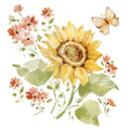 Fall Cottage Garden II Mural Wallpaper - pure wallpaper artwork