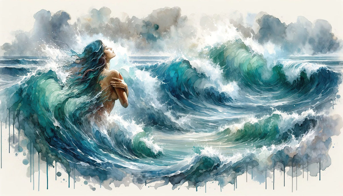 Sea's Symphony Enveloping Mural Wallpaper - pure wallpaper artwork