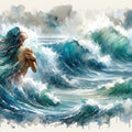 Sea's Symphony Enveloping Mural Wallpaper - pure wallpaper artwork