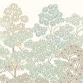 Overleaf Woodland, Light Green Mural Wallpaper - pure wallpaper artwork