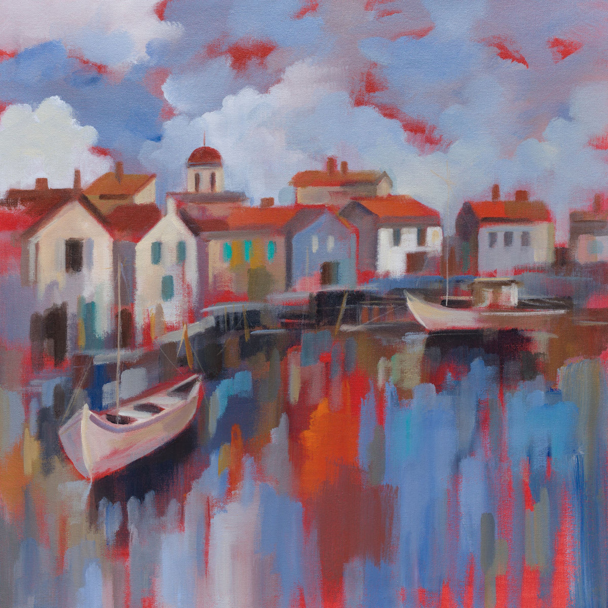 Seaport Village Mural Wallpaper - pure wallpaper artwork