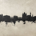 Thun Switzerland Skyline Concrete Mural Wallpaper - pure wallpaper artwork
