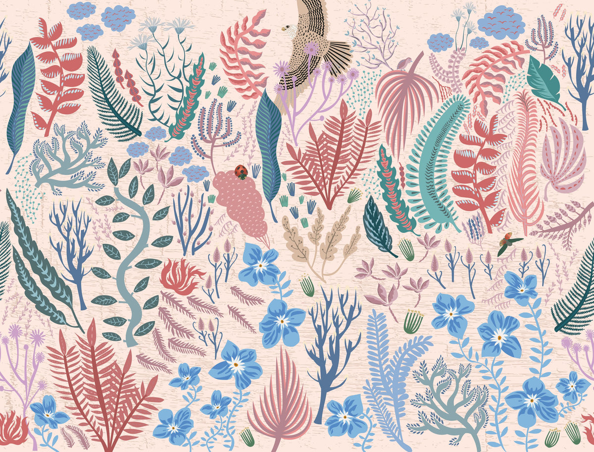 Ladybird Land Mural Wallpaper - pure wallpaper artwork