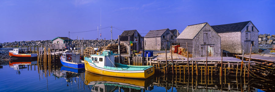Lobster Boats Mural Wallpaper