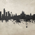 Liverpool England Skyline Concrete Mural Wallpaper - pure wallpaper artwork