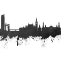 Sevilla Skyline Black & White Mural Wallpaper - pure wallpaper artwork