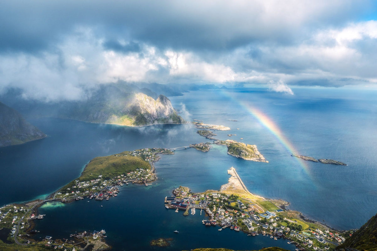 Lofoten Rainbow Mural Wallpaper - pure wallpaper artwork