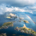 Lofoten Rainbow Mural Wallpaper - pure wallpaper artwork