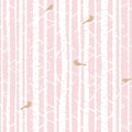 Forest View, Blush Mural Wallpaper - pure wallpaper artwork